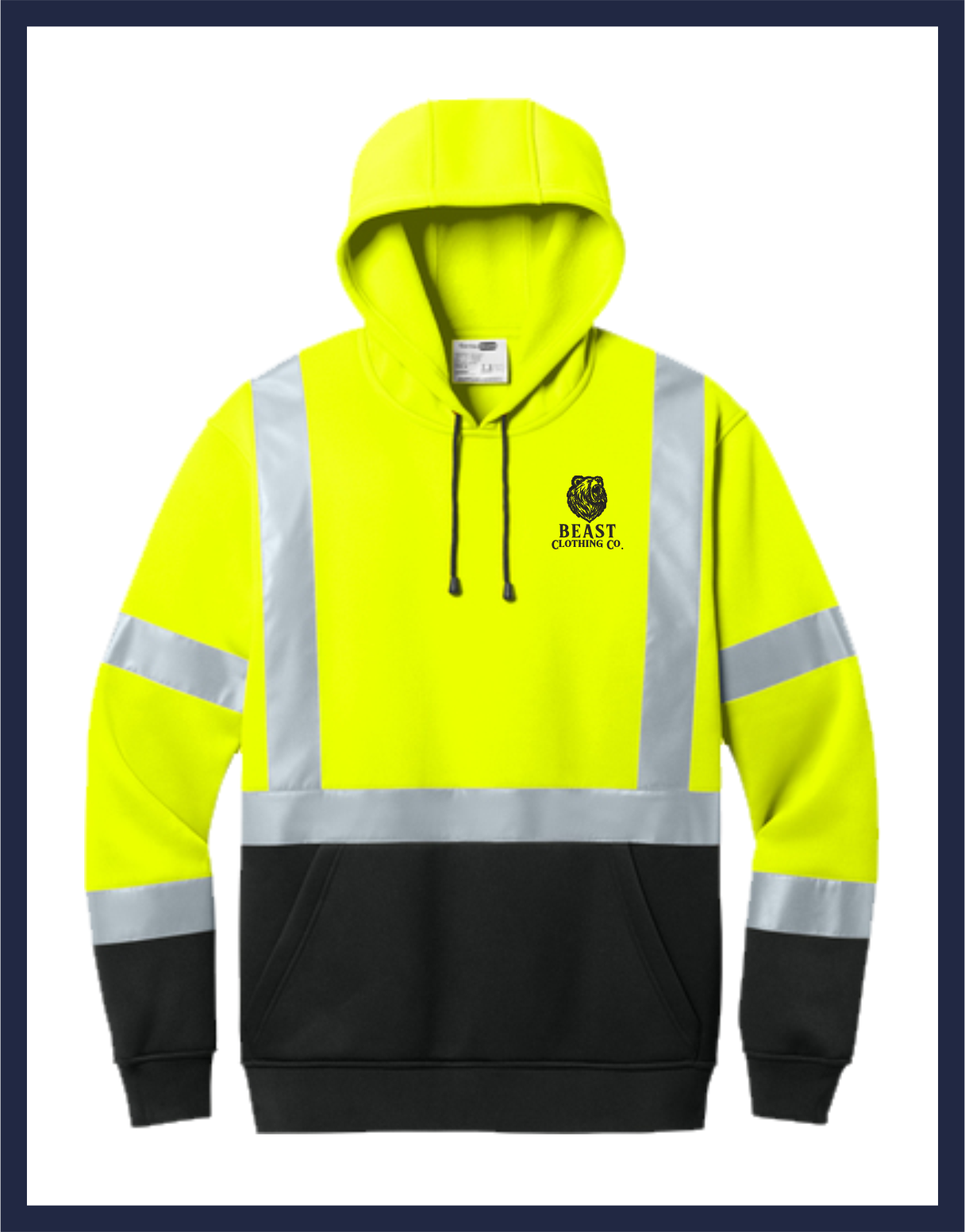 ANSI 107 Class 3 Heavy-Duty Fleece Pullover Hoodie