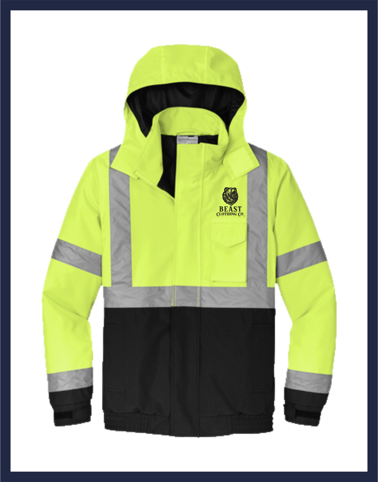 ANSI 107 Class 3 Economy Waterproof Insulated Bomber Jacket