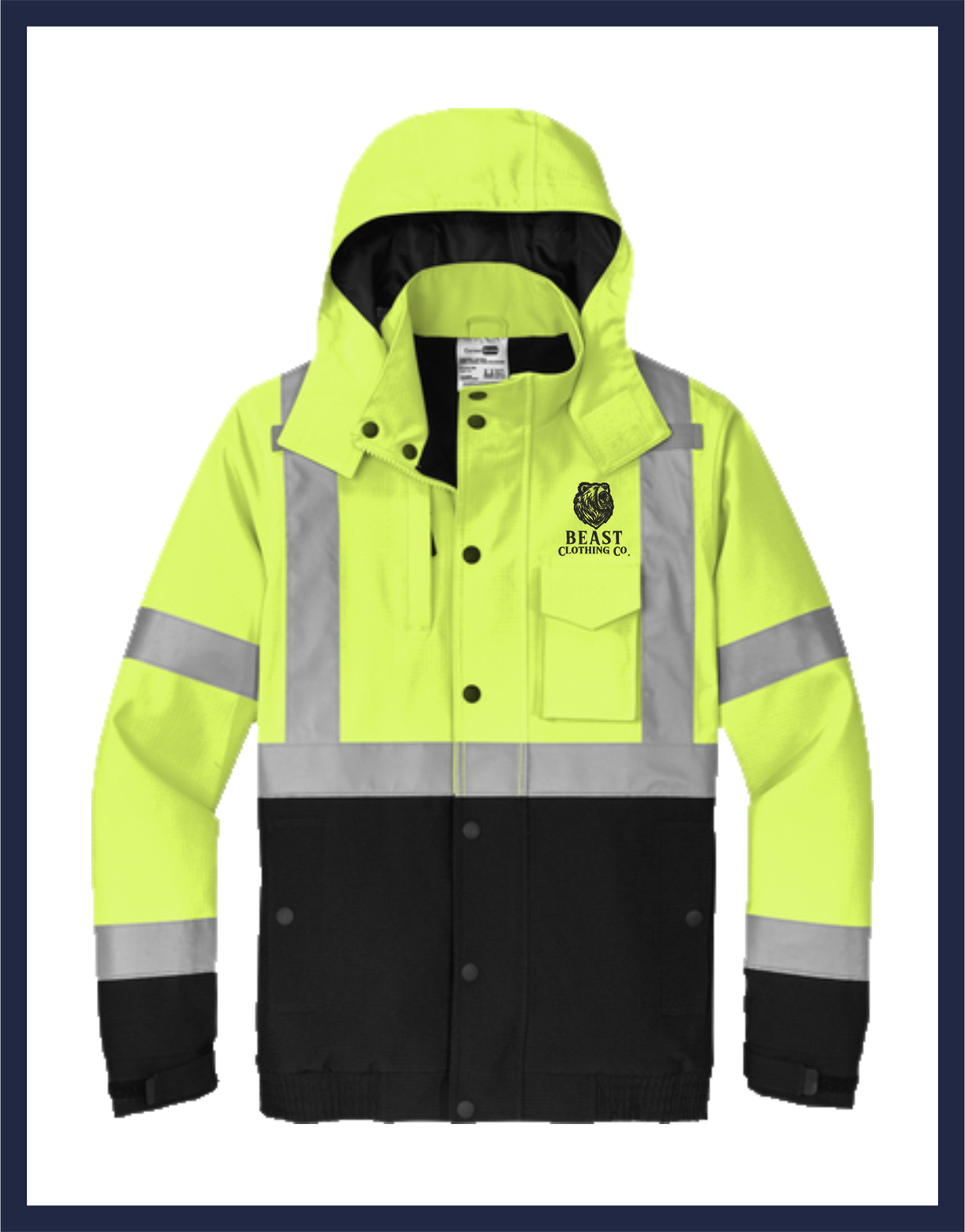 ANSI 107 Class 3 Waterproof Insulated Ripstop Bomber Jacket