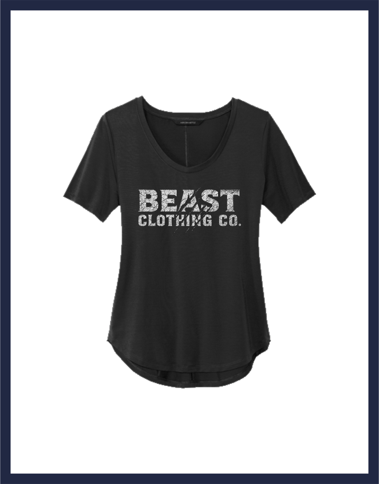 Women’s Stretch Jersey Relaxed Scoop Tee [Clawed Logo]