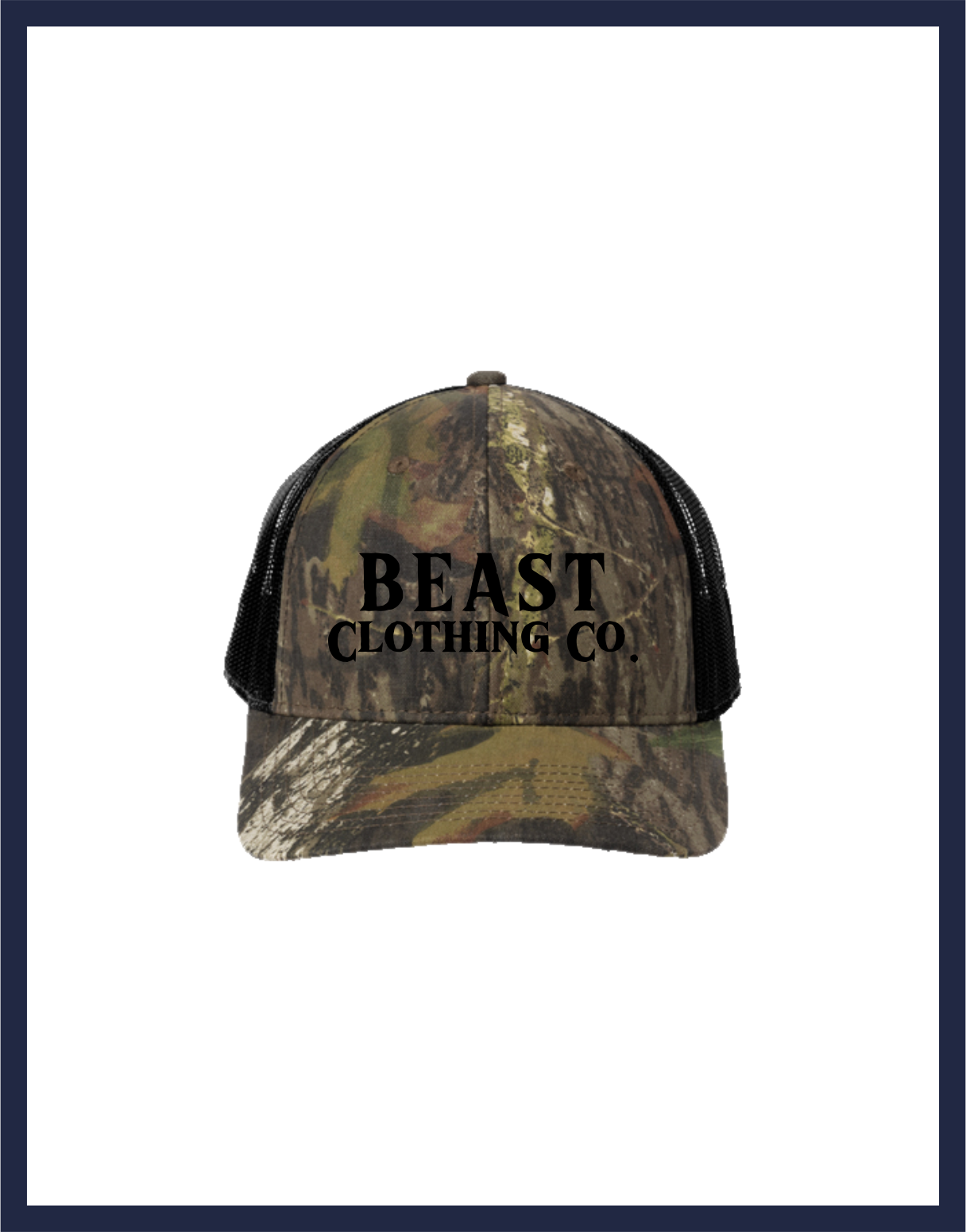 Camo Snapback Trucker Cap [Text Logo]