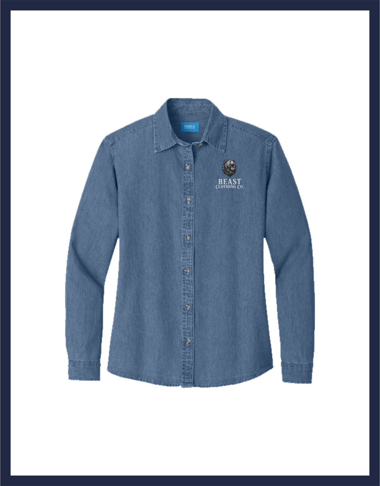 Women's Long Sleeve Value Denim Shirt